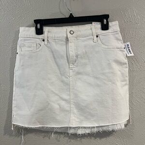 NEW Old Navy White Denim Skirt